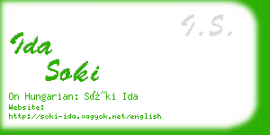 ida soki business card